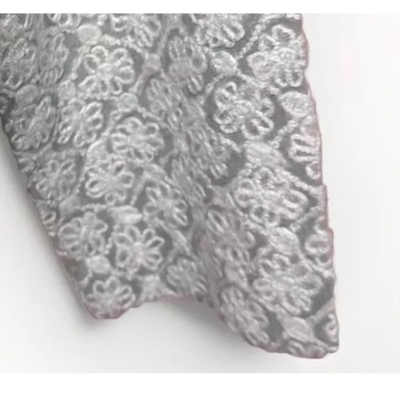 Sundance Top Silk Tunic M Green Blue Sheer Crochet Cottage Boho Party Shirt EUC - Picture 5 of 7